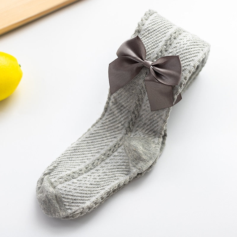 YWHUANSEN 0-10 Jahre Kinder Frühling Herbst Winter Bowknot Strumpfhosen Baumwolle Baby Mädchen Strumpfhosen Kinder Kleinkind gestrickte Strumpfhosen