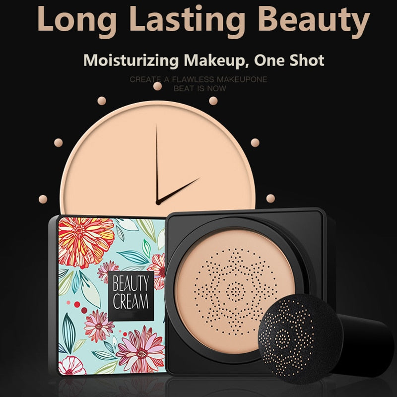 Mushroom Head Air Cushion, CC Cream Natural Moisturizing Foundation Concealer Whitening Oil-control Makeup Cosmetics BB Cream