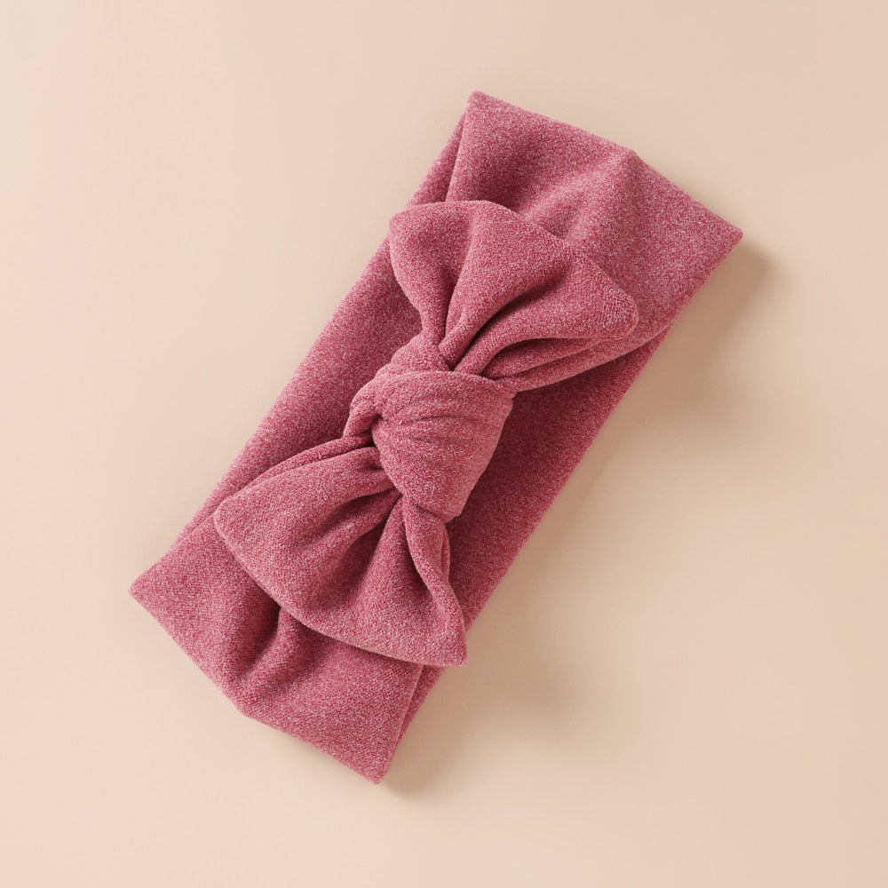 Nouveau-né bébé bandeaux élastiques bandes de cheveux pour enfants Topknot Turban cachemire épais bandeau cheveux accessoires nourrissons hiver
