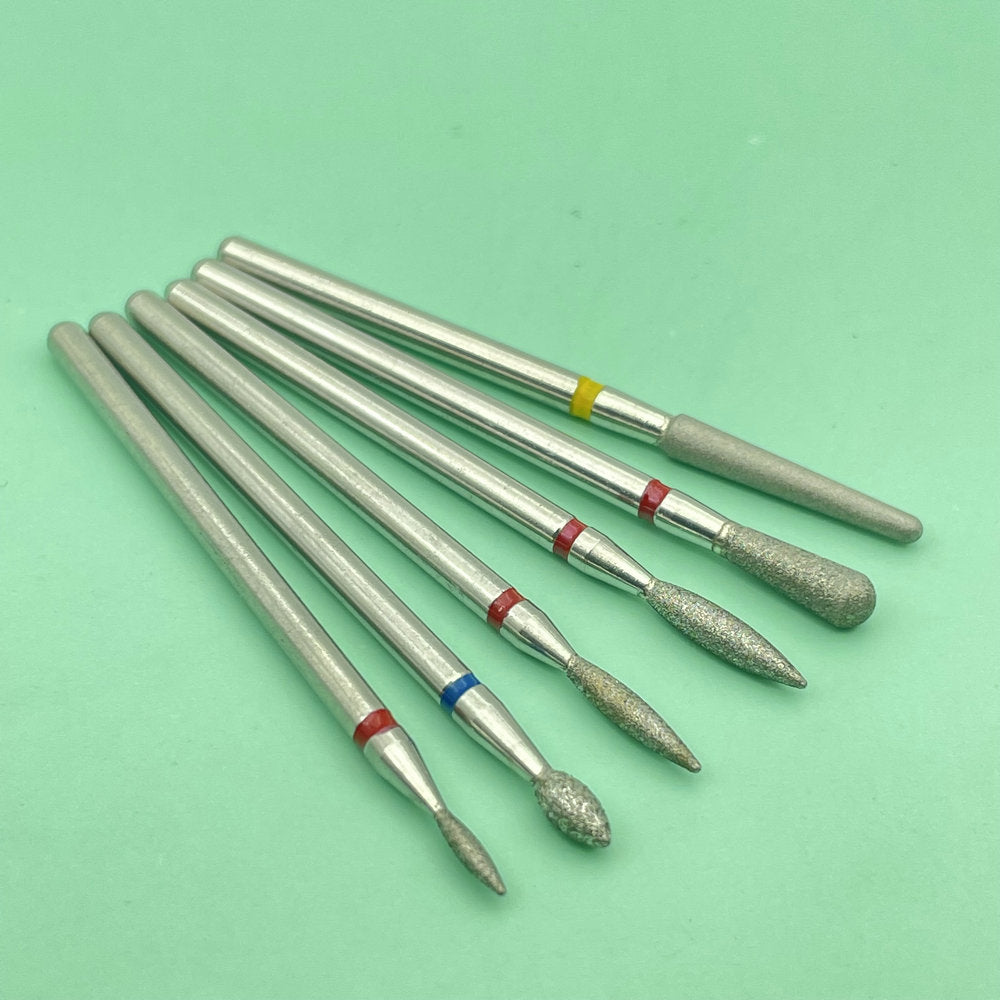 6 STÜCKE Fräser für Maniküre Diamant Keramik Nagel Bohrer Mühlen Entfernen Nagel Bit Set Gel Elektrische Maniküre Werkzeugmaschinen