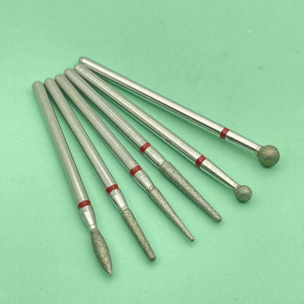 6 STÜCKE Fräser für Maniküre Diamant Keramik Nagel Bohrer Mühlen Entfernen Nagel Bit Set Gel Elektrische Maniküre Werkzeugmaschinen