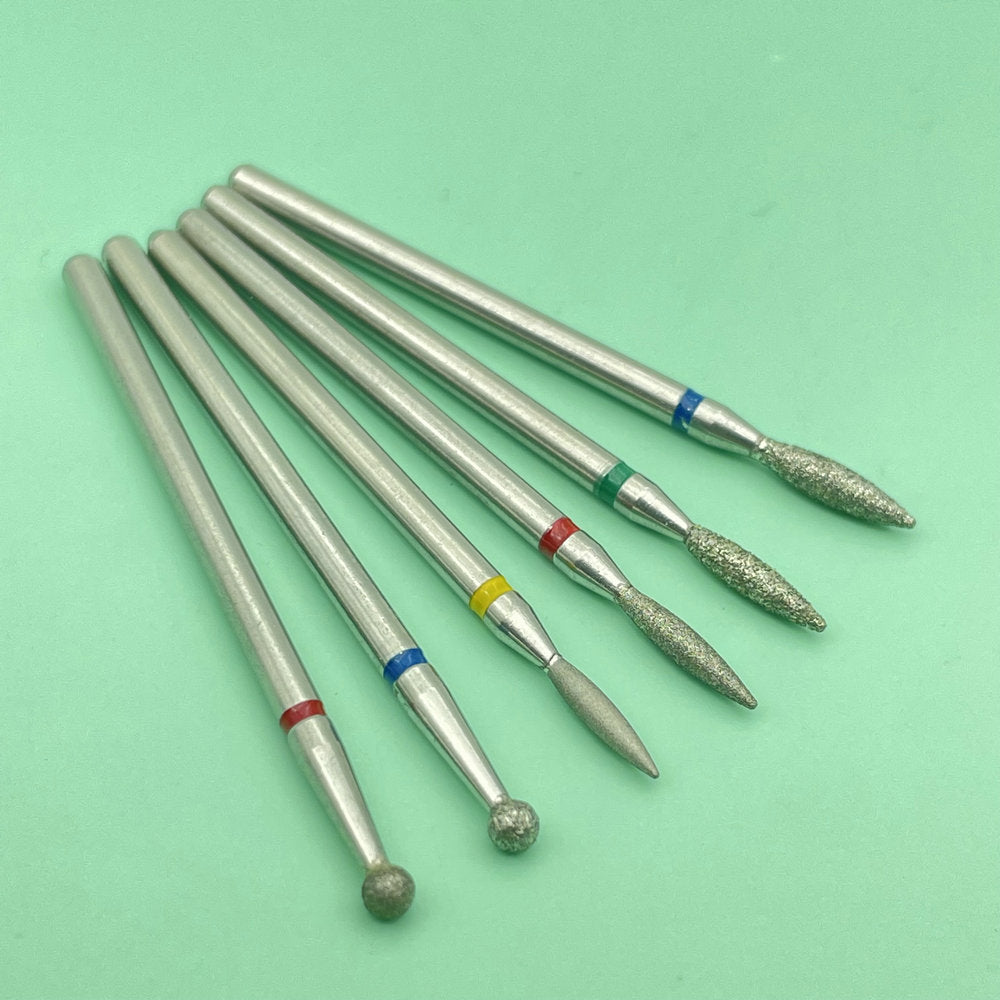 6 STÜCKE Fräser für Maniküre Diamant Keramik Nagel Bohrer Mühlen Entfernen Nagel Bit Set Gel Elektrische Maniküre Werkzeugmaschinen