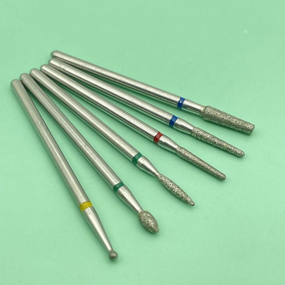 6 STÜCKE Fräser für Maniküre Diamant Keramik Nagel Bohrer Mühlen Entfernen Nagel Bit Set Gel Elektrische Maniküre Werkzeugmaschinen