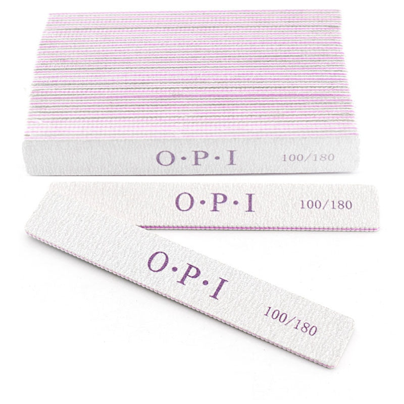 5/10Pcs Professional Nail File 100/180 Sandpaper Strong Thick Nail Files Buffer For Manicure Sanding Half Moon Lime Nail Tools