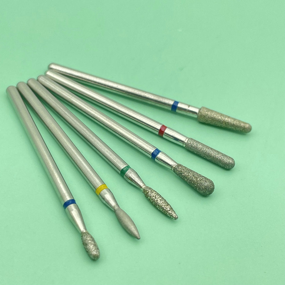 6 STÜCKE Fräser für Maniküre Diamant Keramik Nagel Bohrer Mühlen Entfernen Nagel Bit Set Gel Elektrische Maniküre Werkzeugmaschinen