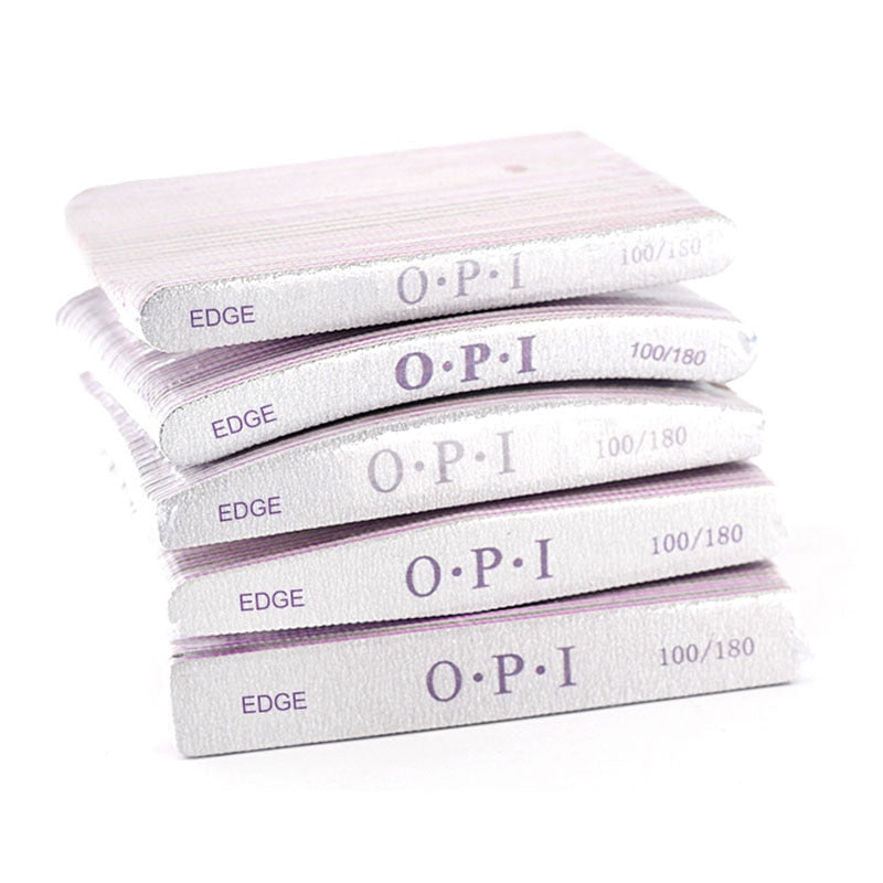 5/10Pcs Professional Nail File 100/180 Sandpaper Strong Thick Nail Files Buffer For Manicure Sanding Half Moon Lime Nail Tools