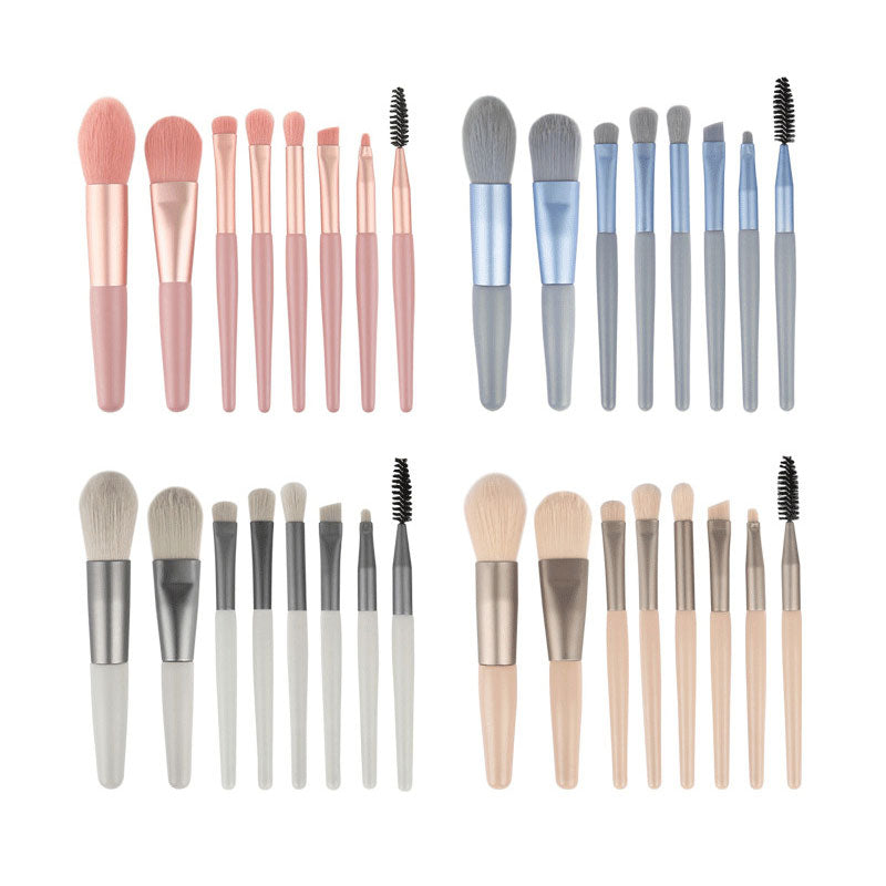 8-teiliges professionelles Make-up-Pinsel-Set, weiche, flauschige Haarbürsten, Lidschatten-Grundlage, Blush Blending, Schönheitskosmetik, Make-up-Werkzeuge
