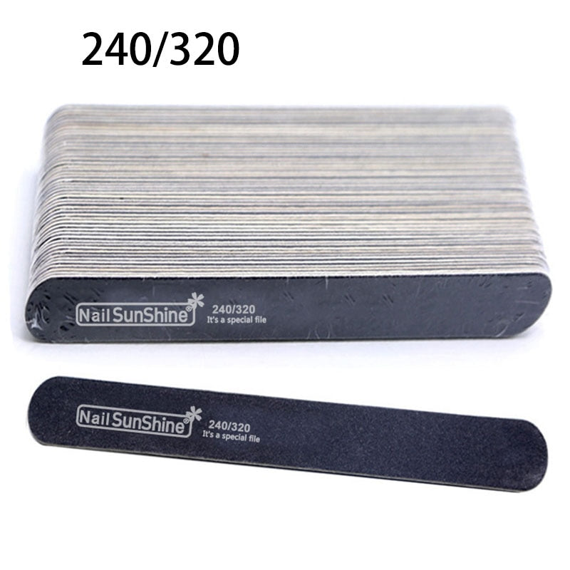 5/10Pcs Professional Nail File 100/180 Sandpaper Strong Thick Nail Files Buffer For Manicure Sanding Half Moon Lime Nail Tools